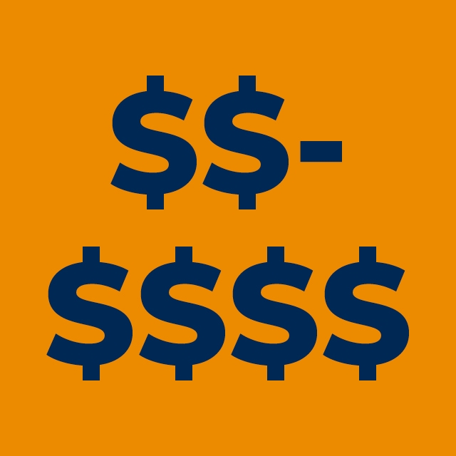 orange graphic with 6 dollar signs