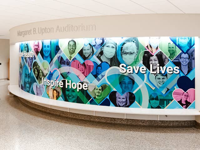 Interior view of Margaret B. Upton Auditorium.