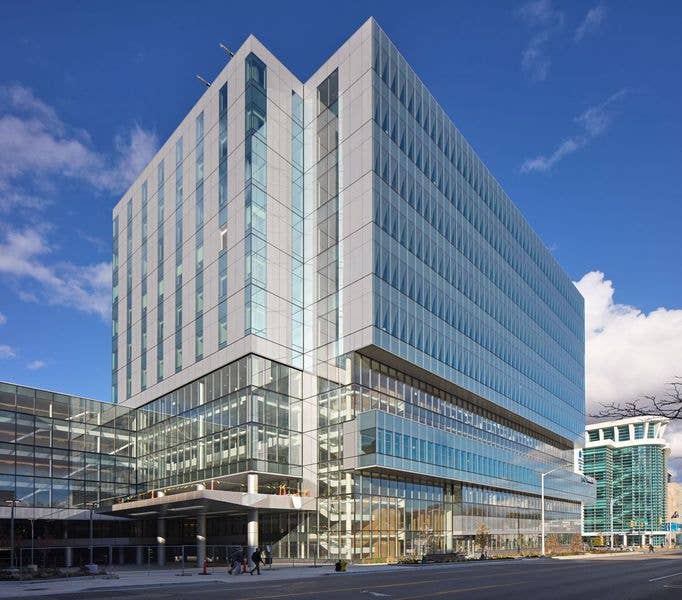 Exterior view of Doug Meijer Medical Innovation Building.