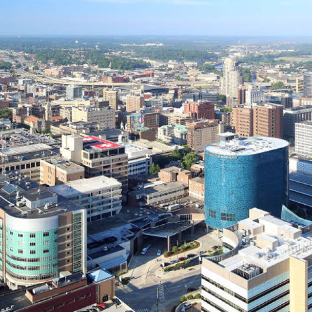 Overhead view of Medical Mile in Grand Rapids