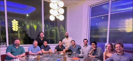 Resident doctors at a restaurant