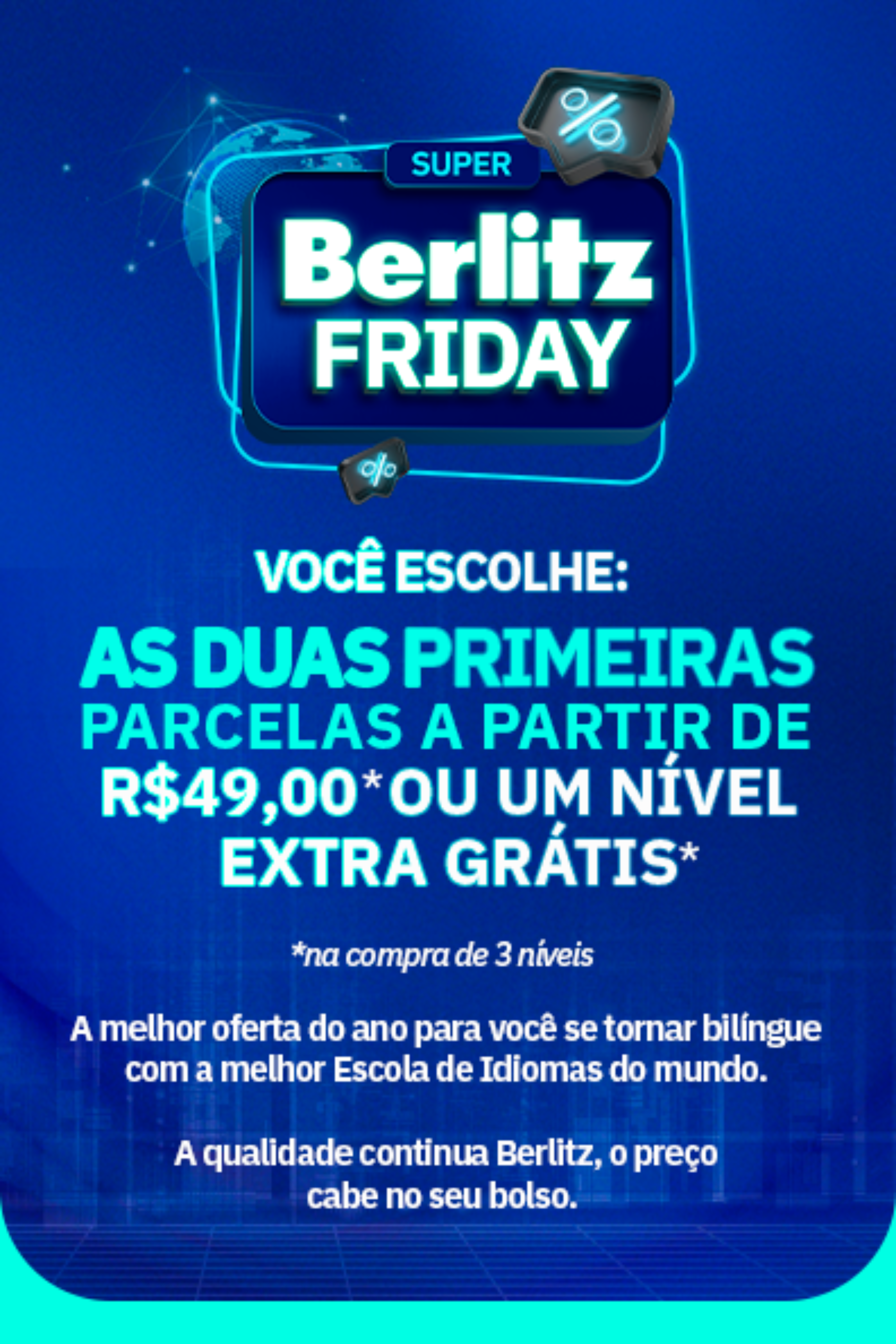 Banner para as promoções do Black friday na Berlirtz
