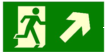 Placa de aviso que significa saída