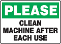 Placa de aviso que significa limpeza