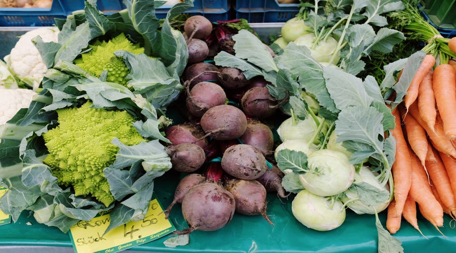 verduras e legumes em francês