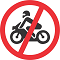Placa de trânsito que significa proibido passagem de motos
