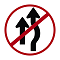 Placa de trânsito que significa ultrapassagem proibida