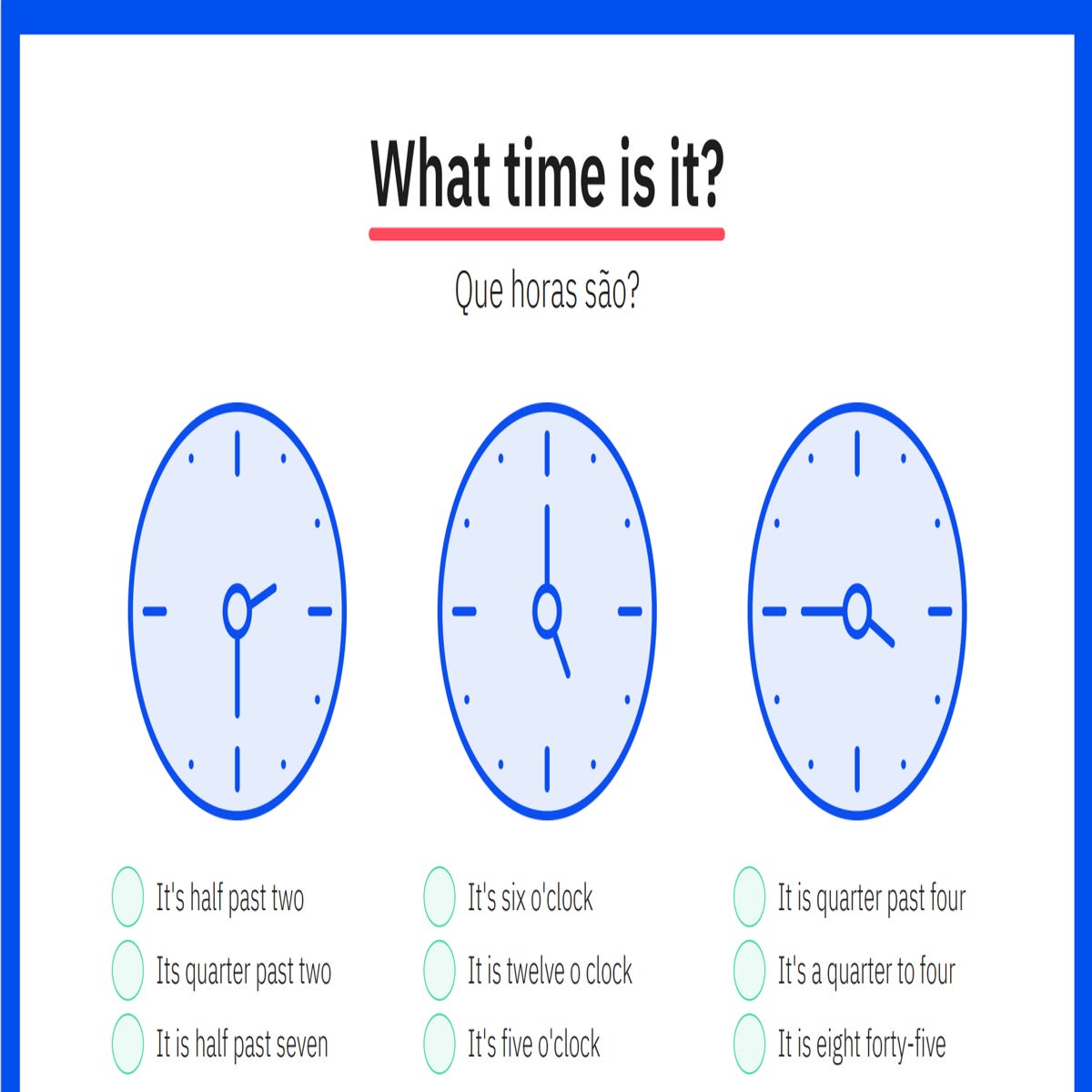 WHAT TIME IS IT?  Aprenda as HORAS em Inglês - Inglês com PNL