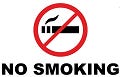 Placa de aviso que significa proibido fumar