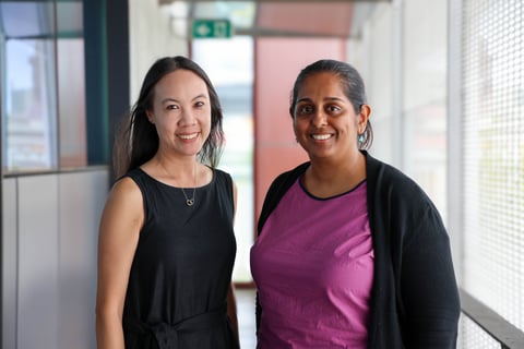 Professor Cindy Ma and Geetha Rao