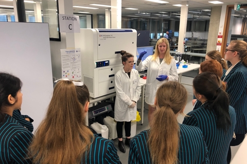 Students at Garvan for the Day of Immunology