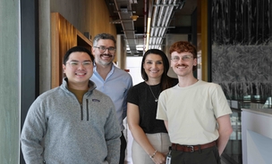 Jonathan Nguyen, Associate Professors Owen Siggs and Jodie Ingles, and PhD student Lucas Thomas from the Genomics of Rare Disease Registry