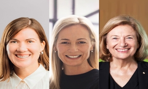 Dr Kate Jeffrey, Ms Sue Horlin and Ms Ilana Atlas AO