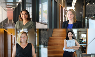 Clockwise from top left: Dr Brooke Pereira, Dr Amelia Parker, Dr Hani Kim and Dr Sharissa Latham