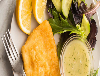 Signature English Style Haddock Fillets With Honey Dill Sauce