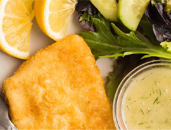 Signature English Style Haddock Fillets With Honey Dill Sauce