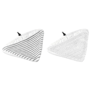 Microfiber and scrubby pads.