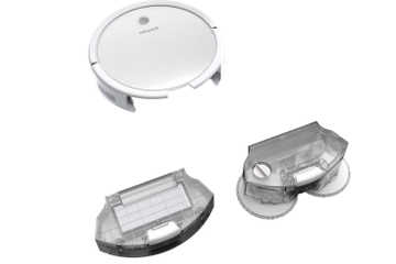 Two Tanks of SpinWave Robot Wet Dry Vac