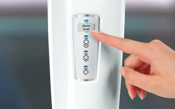 Choosing steam setting on PowerFresh Steam Mop