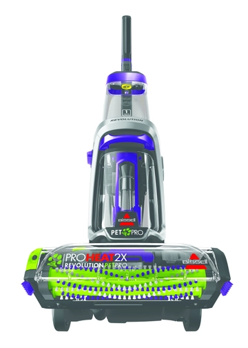 Bottom of ProHeat 2X Revolution carpet cleaner showing brushes