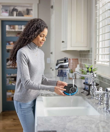 Washing Filter at sink