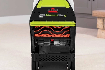 Bottom of Big Green PRO carpet cleaner with brush rolls.