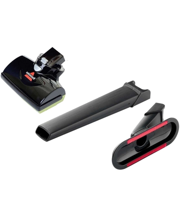 Motorized Brush, Crevice Tool, Dusting Brush.