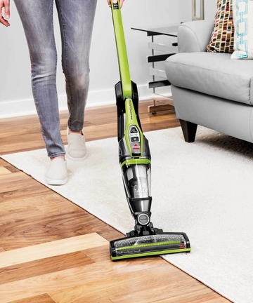 Switching between area rug to hard flooring
