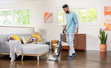 BISSELL® CrossWave® Cordless Max multi-surface cleaner combines cleaning tasks to let you vacuum and wash at the same time.