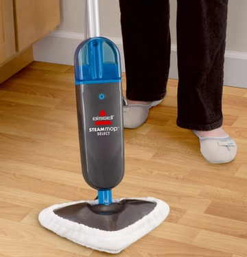 Using Steam Mop Select to steam hard wood flooring.