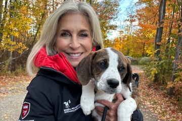 Cathy and Dog