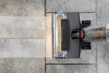 CrossWave vacuuming and mopping tile floors