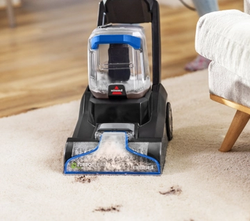 TurboClean Pet XL Carpet Cleaner deep cleaning dirty paw prints from carpet 