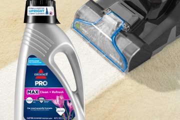 PRO MAX with Febreze Formula and deep cleaner cleaning carpet