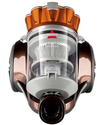 Body of Hard Floor Expert Canister Vacuum showing center dirt tank 