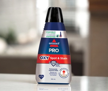 Triple action formula for removing stains and protecting against future stains. 