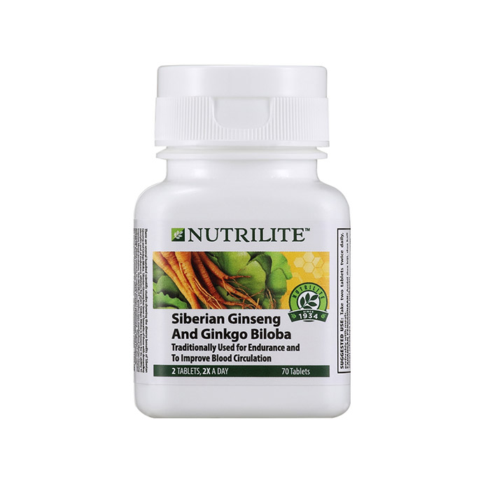 Nutrilite 西伯利亚人参和银杏 (70 粒)