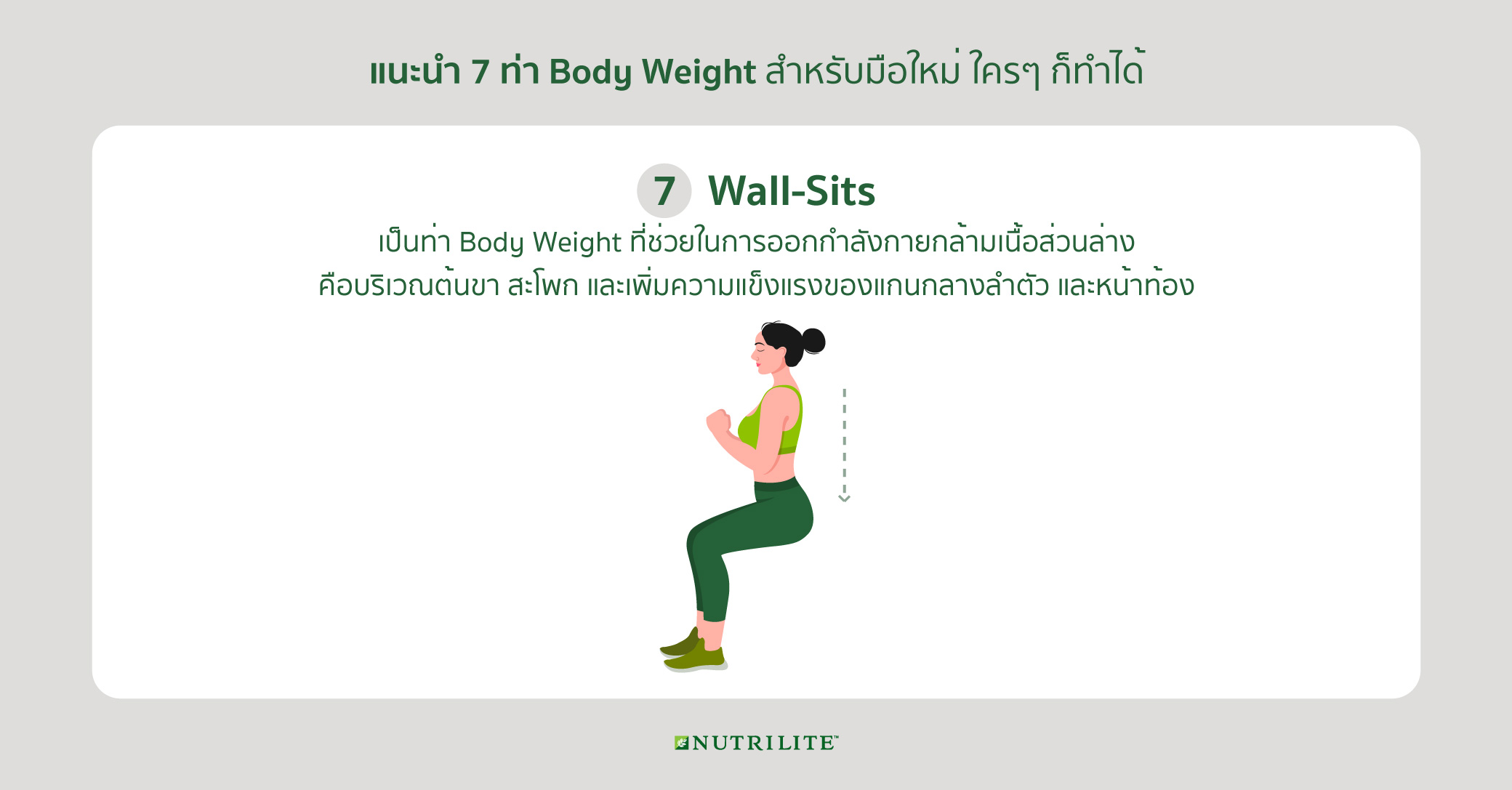 Body Weight คืออะไร พร้อมแนะ 7 วิธีสร้างกล้ามเนื้อแบบไม่พึ่งอุปกรณ์ |  Nutrilite™ Thailand