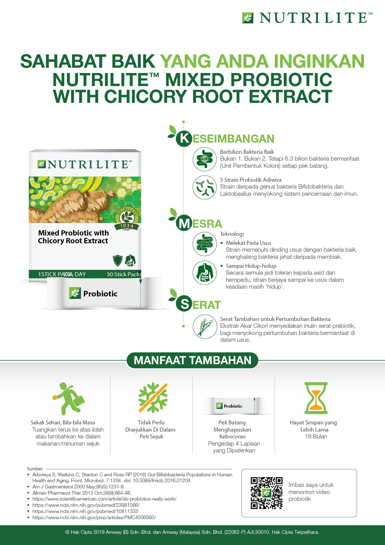NUTRILITE MIXED PROBIOTIC WITH CHICORY ROOT EXTRACT