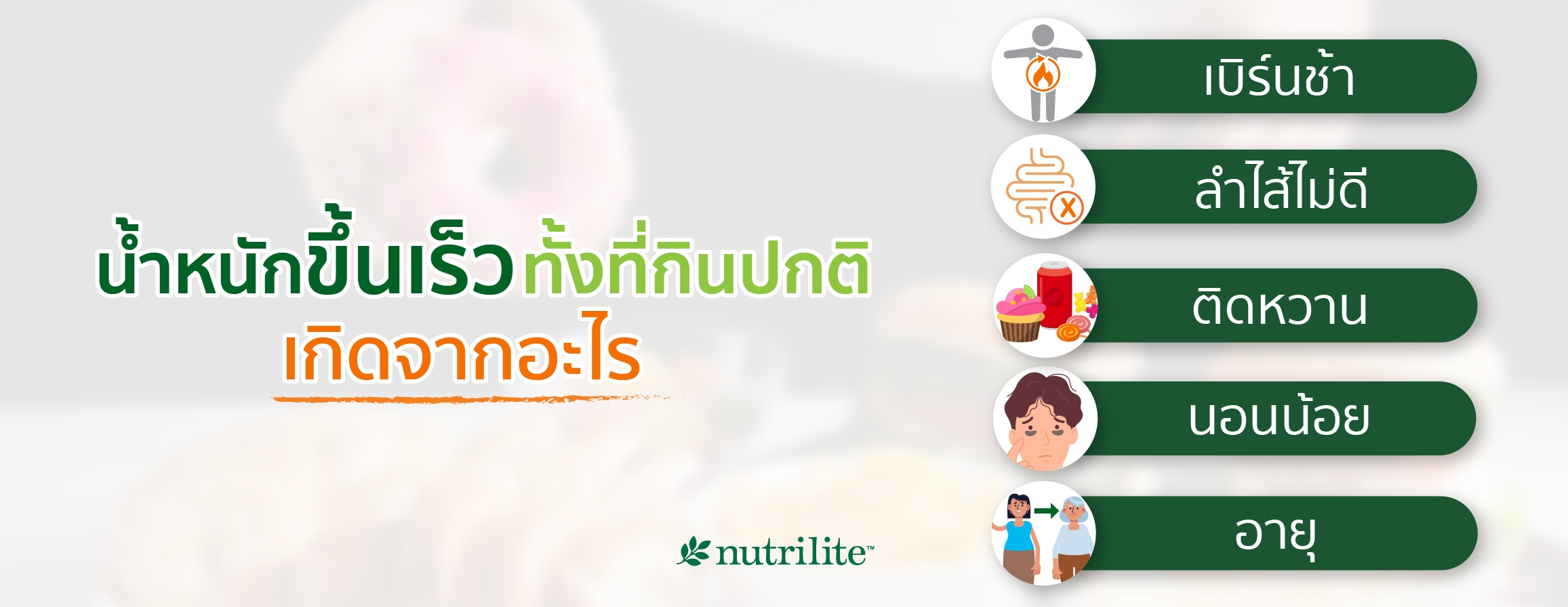 น้ำหนักขึ้นเร็ว ทั้งที่กินปกติ เกิดจากอะไร