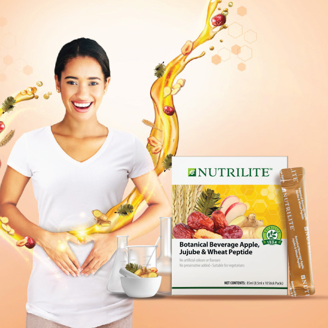 Minuman Botani Epal, Jujube & Peptida Gandum