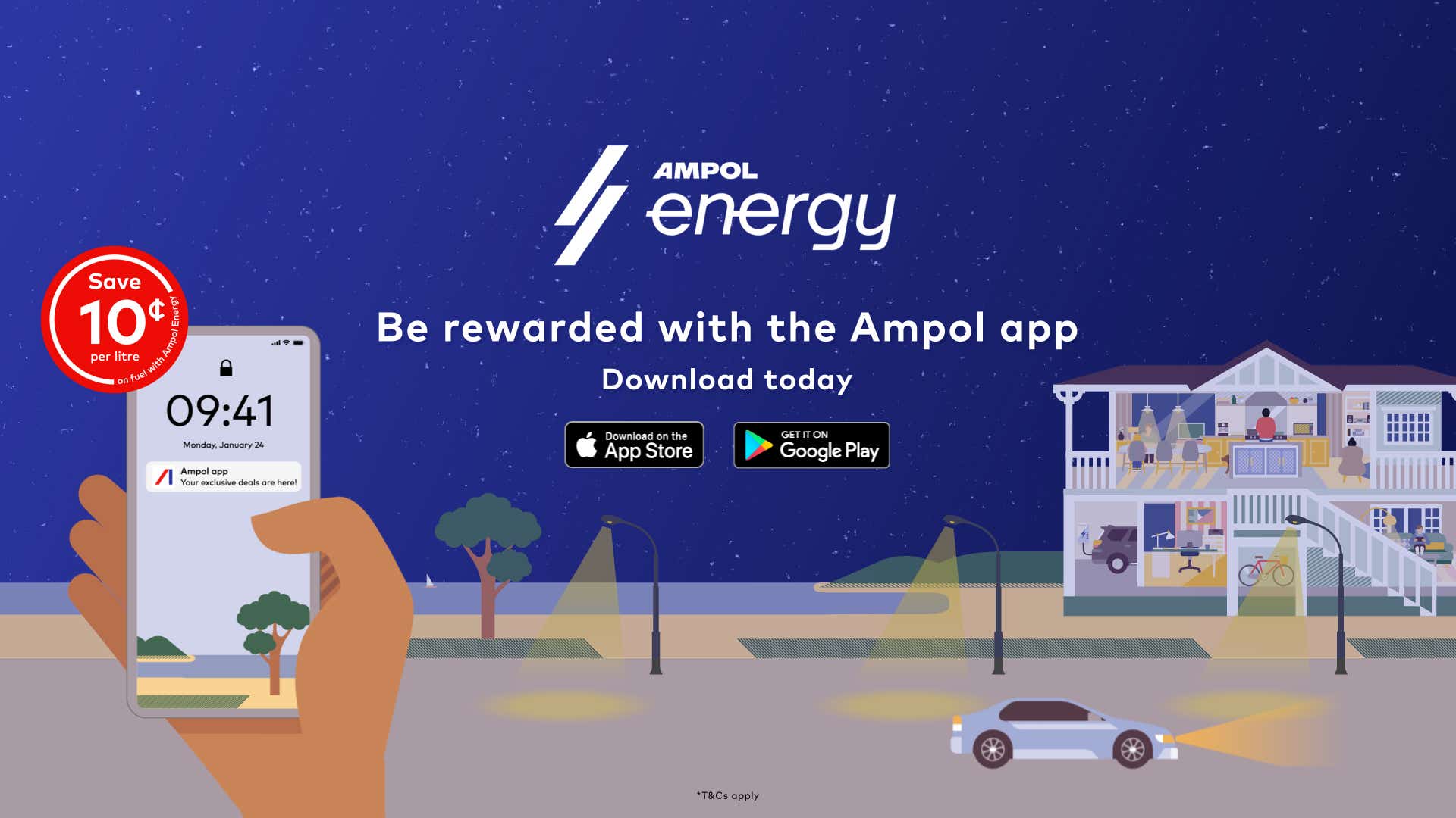 App and Fuel Discount Ampol Energy