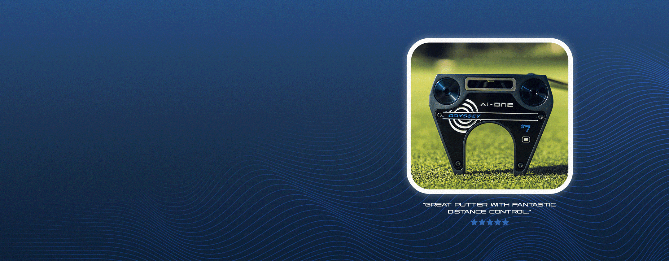 odyssey golf ai-one animated loop of putters