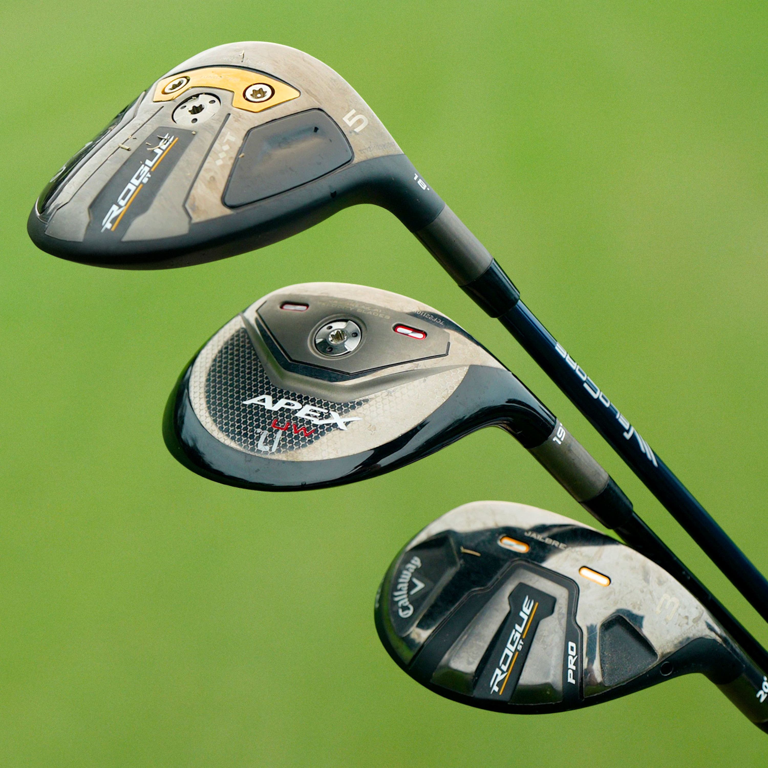 Par 5 Fairway UW, 5 Wood, and Rogue ST Hybrid