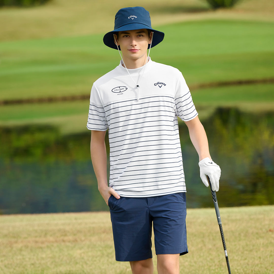 Callaway - 【Callaway】美品キャロウェイ ガーター編み撥水ニット メンズＬ 蛍光色 Callaway - 【Callaway】美品キャロウェイ ガーター編み撥水