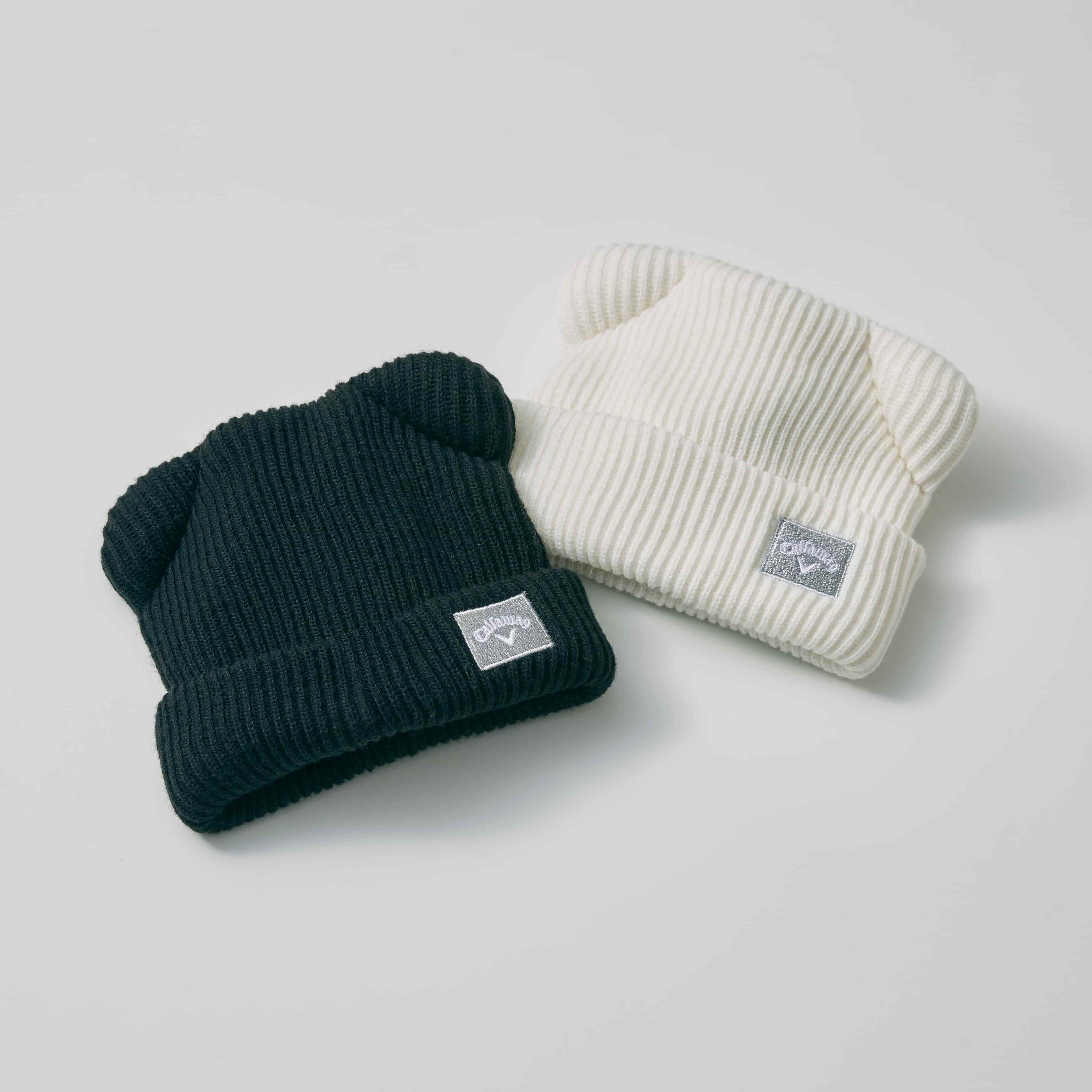 クマ耳付きビーニー