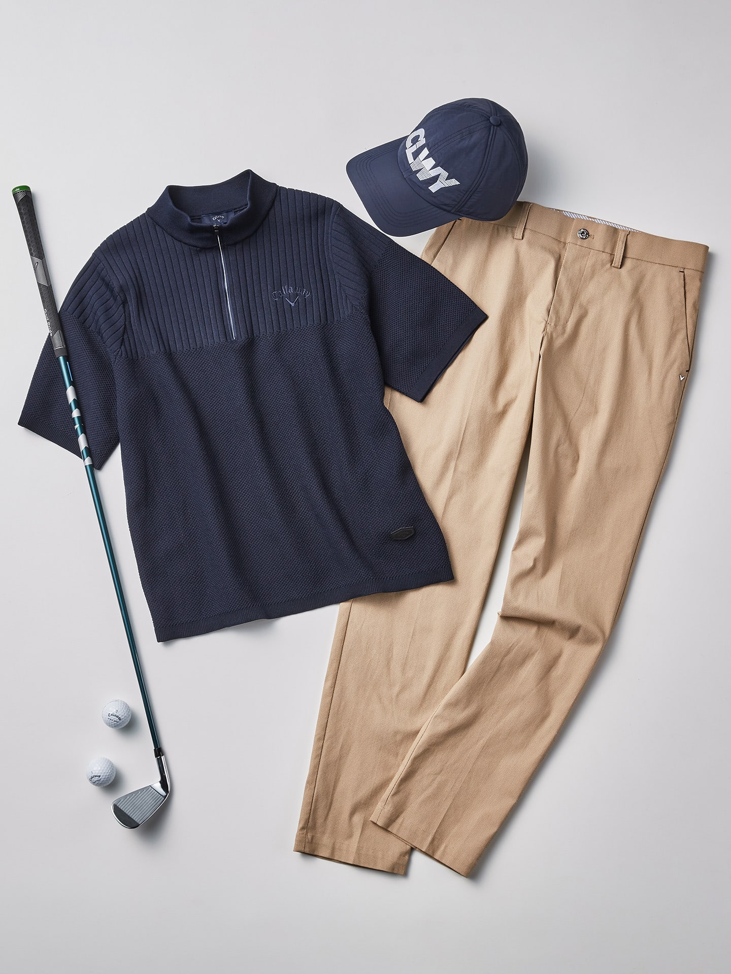 オシャレ 大人気 キャロウェイ ストライプ ジャンパー