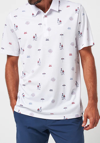 RWBプリント 半袖ポロ(MENS)