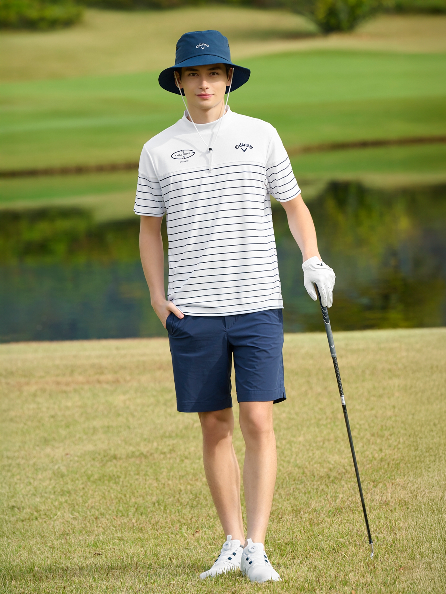 オシャレ 大人気 キャロウェイ ストライプ ジャンパー オシャレ 大人気 キャロウェイ ストライプ ジャンパー