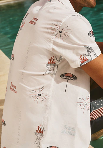 RWBプリント 半袖シャツ(MENS)